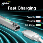 BoxWave AccuPoint Active Stylus - Lápiz óptico electrónico con punta ultrafina, color plateado metálico