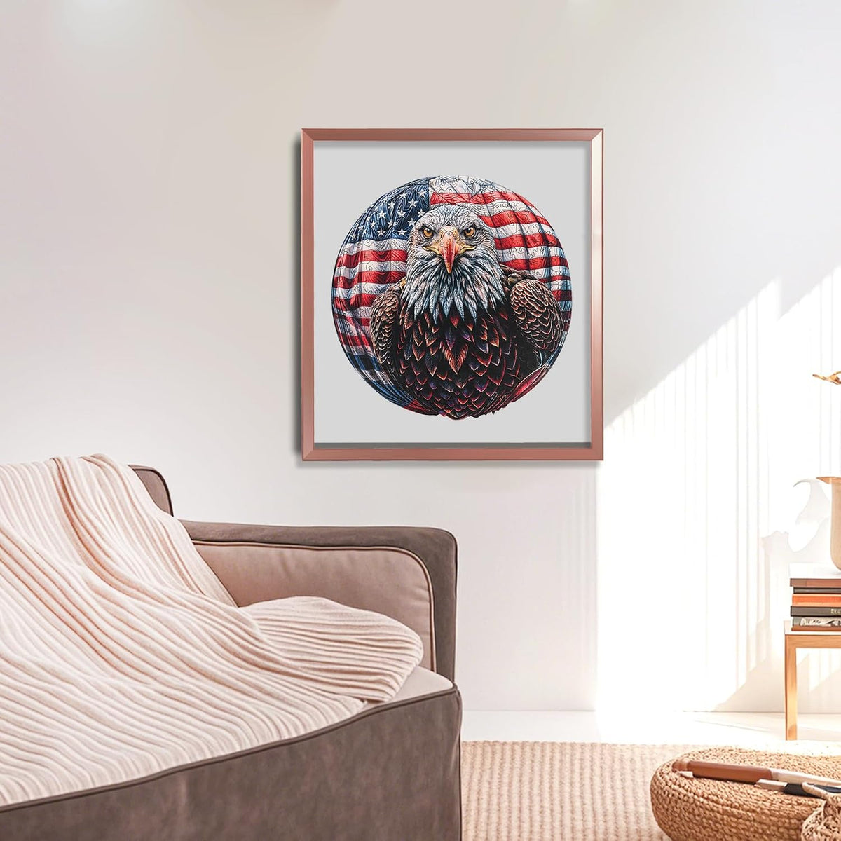 Rompecabezas de madera de 500 piezas BigFace Eagle Decor