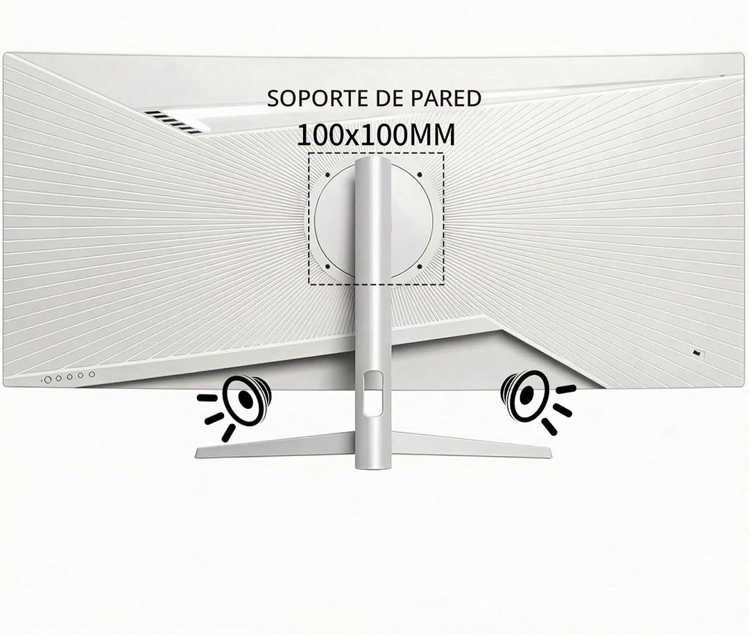 ZZA Monitor curvo ultraancho de 34 pulgadas, altavoces integrados,...