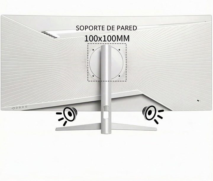 ZZA Monitor curvo ultraancho de 34 pulgadas, altavoces integrados,...