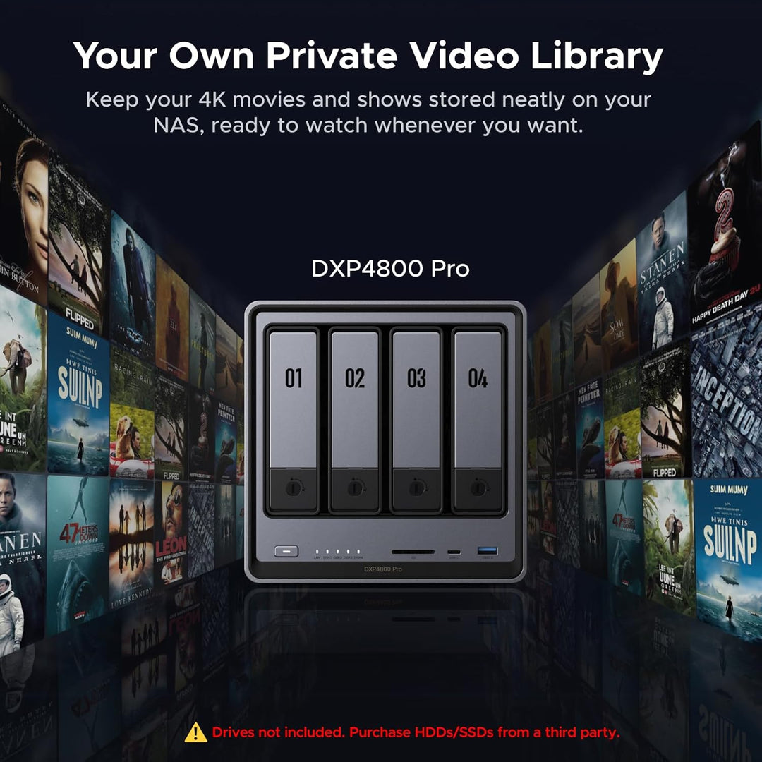 UGREEN NAS DXP4800 Pro 4 Bay Desktop Network Storage Attached Stora...