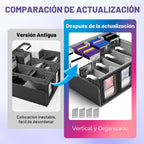 UAONO Caja de almacenamiento para cartas de juego de 4 filas 3000+ con exhibidor Commander