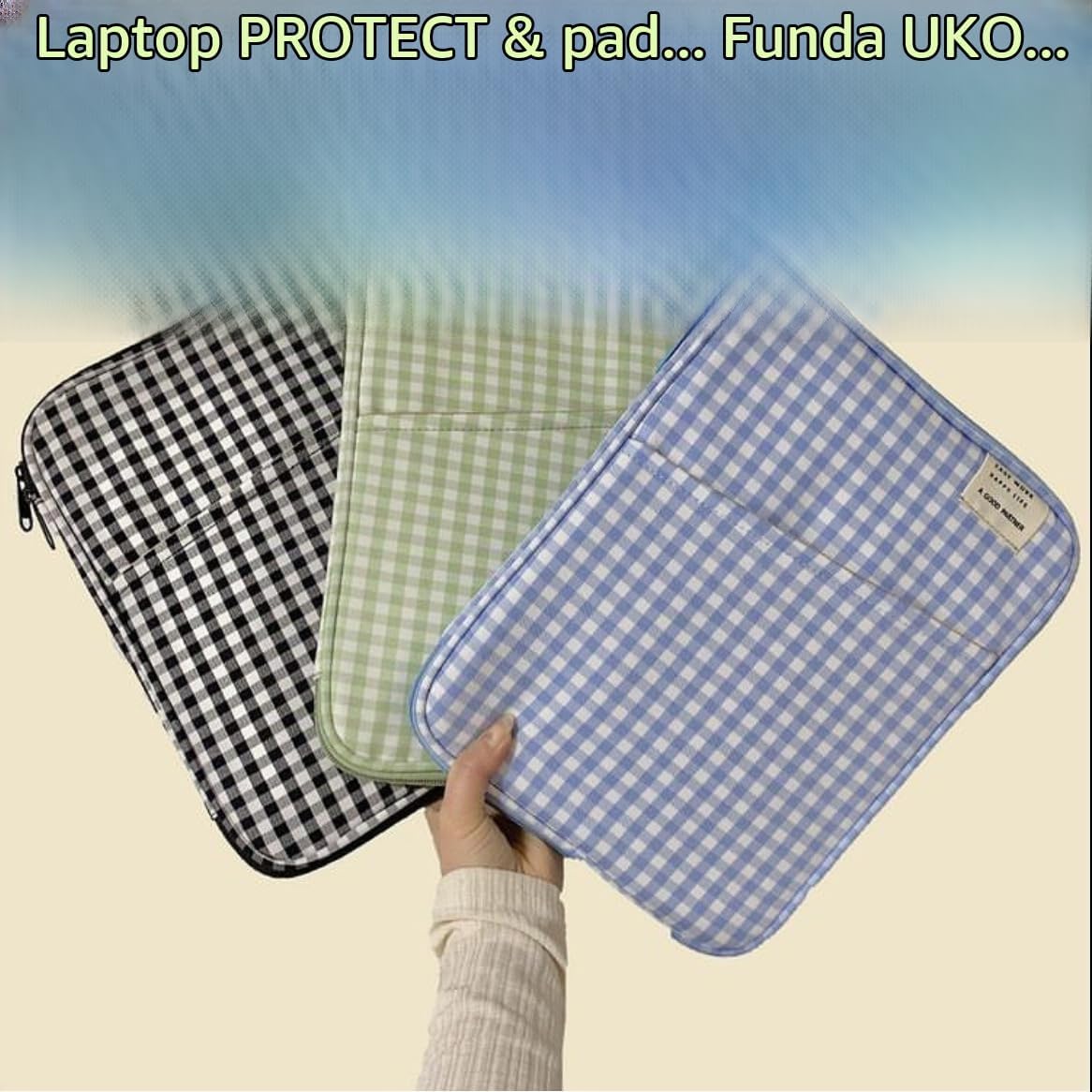 Donloise Funda para Portátil Bonita e Hinchada de 11-13 Pulgadas, B...