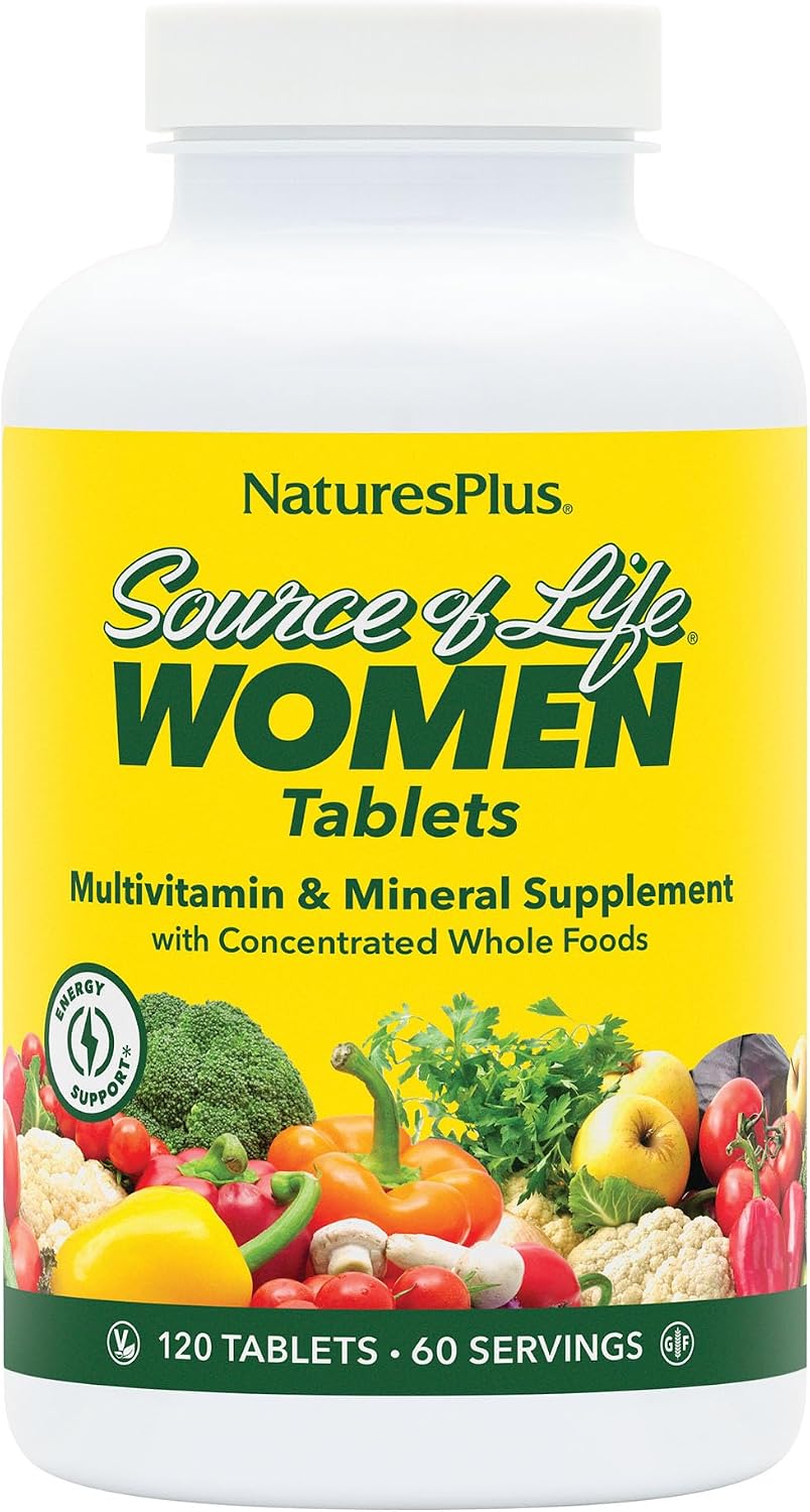 NaturesPlus Source of Life Women - 120 tabletas - Suplemento multiv...