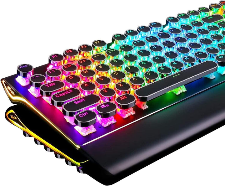 RK ROYAL KLUDGE Teclado de Máquina de Escribir S108, Teclado Mecáni...