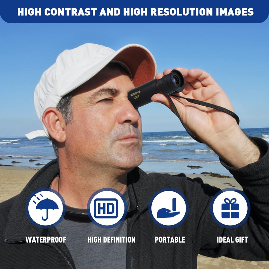 HDAJY Mini telescopio monocular monoculares HD de 30 x 25