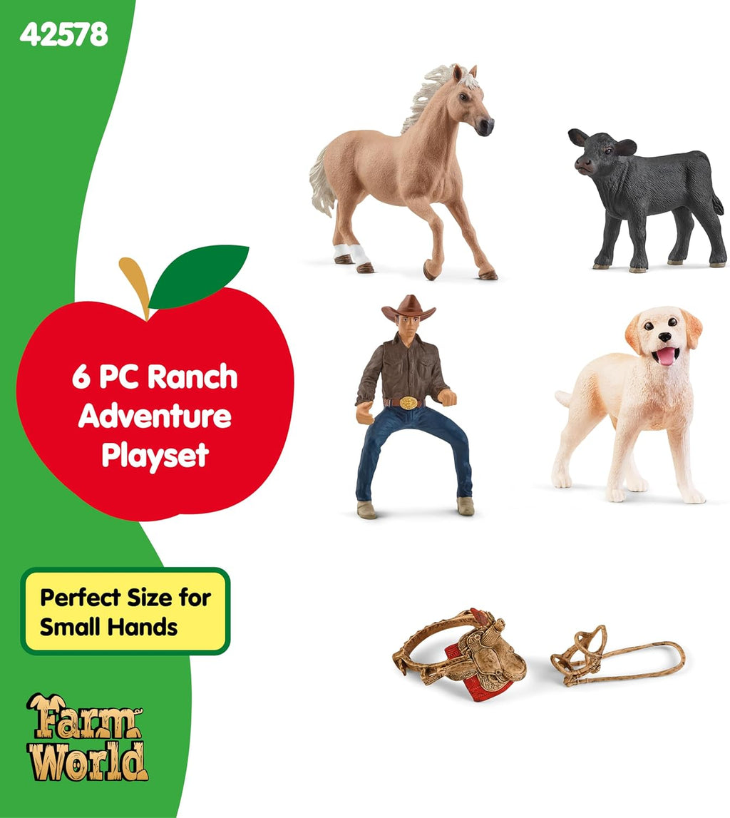 Schleich Farm World - 6 aventuras de equitación occidental - Niños a partir