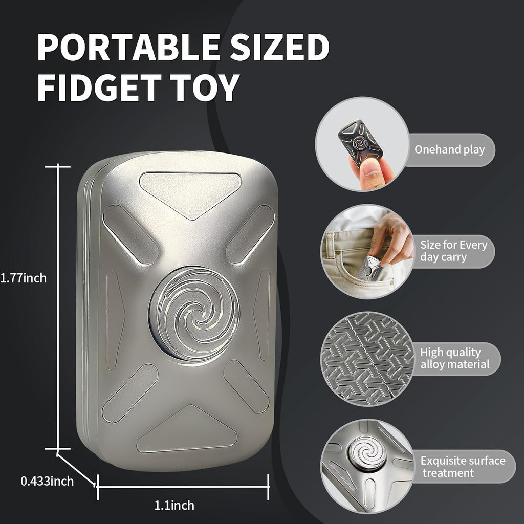 Fidget Toys Adultos, 2 en 1 metal Fidget Spinner & Fidget Slider