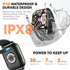 Reloj inteligente para mujer (3 bandas), rastreador de actividad física HD de 1.85 pulgadas con llamadas Bluetooth, reloj inteligente impermeable IPX8 para iPhone Android, más de 112 modos deportivos
