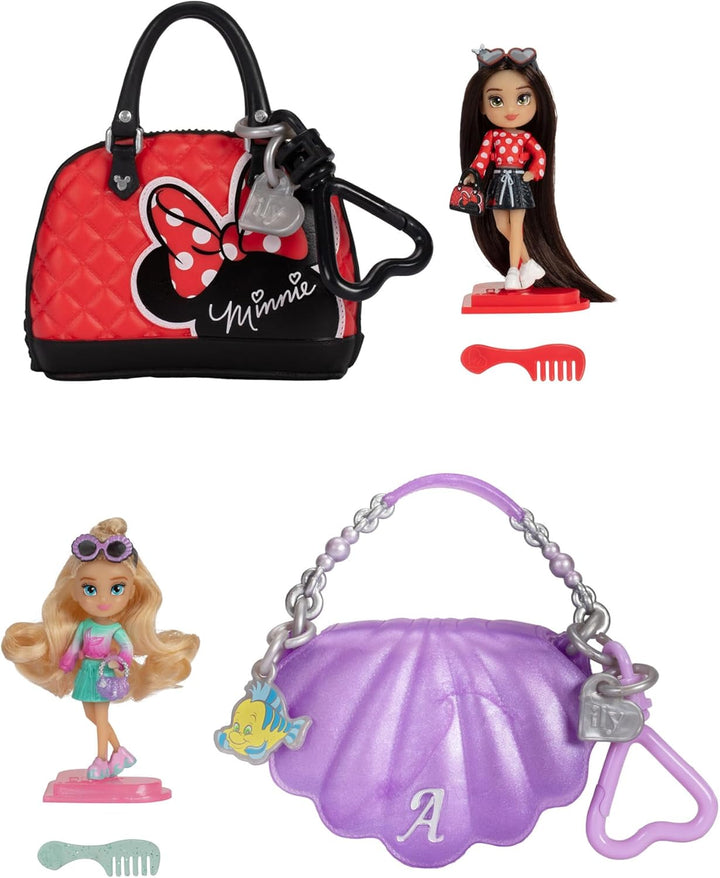 Disney ILY Mini Dolls Tote-ILY-Teenies Blind Pack Bundle (2 muñecas...