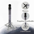 Falcon 9 Cohete fundido a presión 1/200 Escala Dragon Modelo de