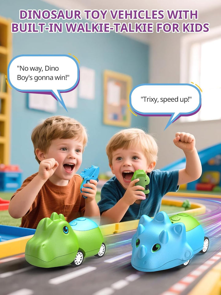 Inspireyes Walkie Talkies de dinosaurio para niños, paquete de 2, j...