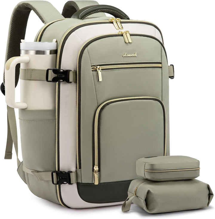 LOVEVOOK Mochila de viaje de mano para mujer, aprobada para vuelos,...