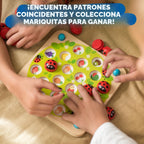 Nene Toys Juego de Memoria del Jardín de la Mariquita – Juegos de Emparejar de Madera para Niños Pequeños de 3-5 – Juguete de Viaje para Niños y Niñas, Elementos Esenciales para Viajes por Carretera