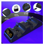 Cargador de doble controlador para Switch 2 Pro, Switch Pro, PS5 y Xbox