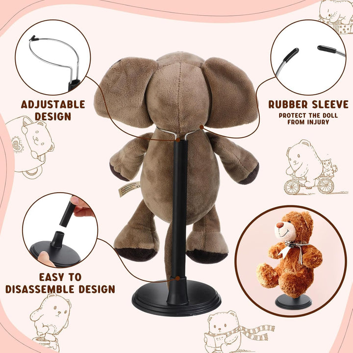 Yaocom 12 soportes de muñeca para muñecas ajustables de 8 a 14 pulg...