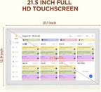 Calendario digital de 21.5 pulgadas, planificador familiar