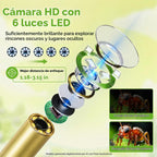 Cámara de boroscopio de juguete para niños, juguete educativo STEM Science para 4, 5, 6, 7, 8, 9, 10 años, regalo de cumpleaños, cámara de alcance infantil de 2.4 pulgadas para aventuras al aire libre y descubrimiento de la naturaleza (verde)