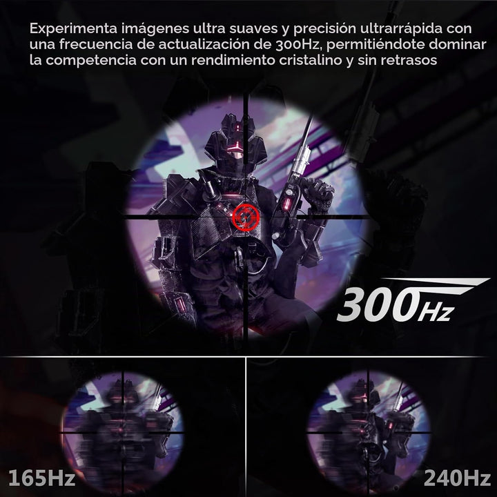 Z-Edge Monitor de juegos de 24.5 pulgadas 300Hz 280Hz 240Hz, UG25S...
