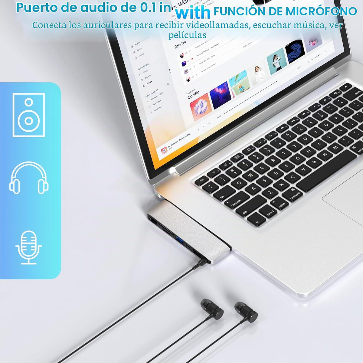Surface Laptop 2 accesorios, estación de acoplamiento de concentrad...