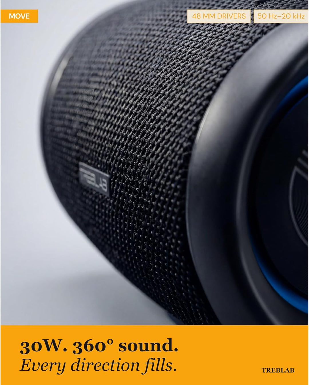 TREBLAB HD77 - Altavoz Bluetooth ultra premium - Sonido envolvente...