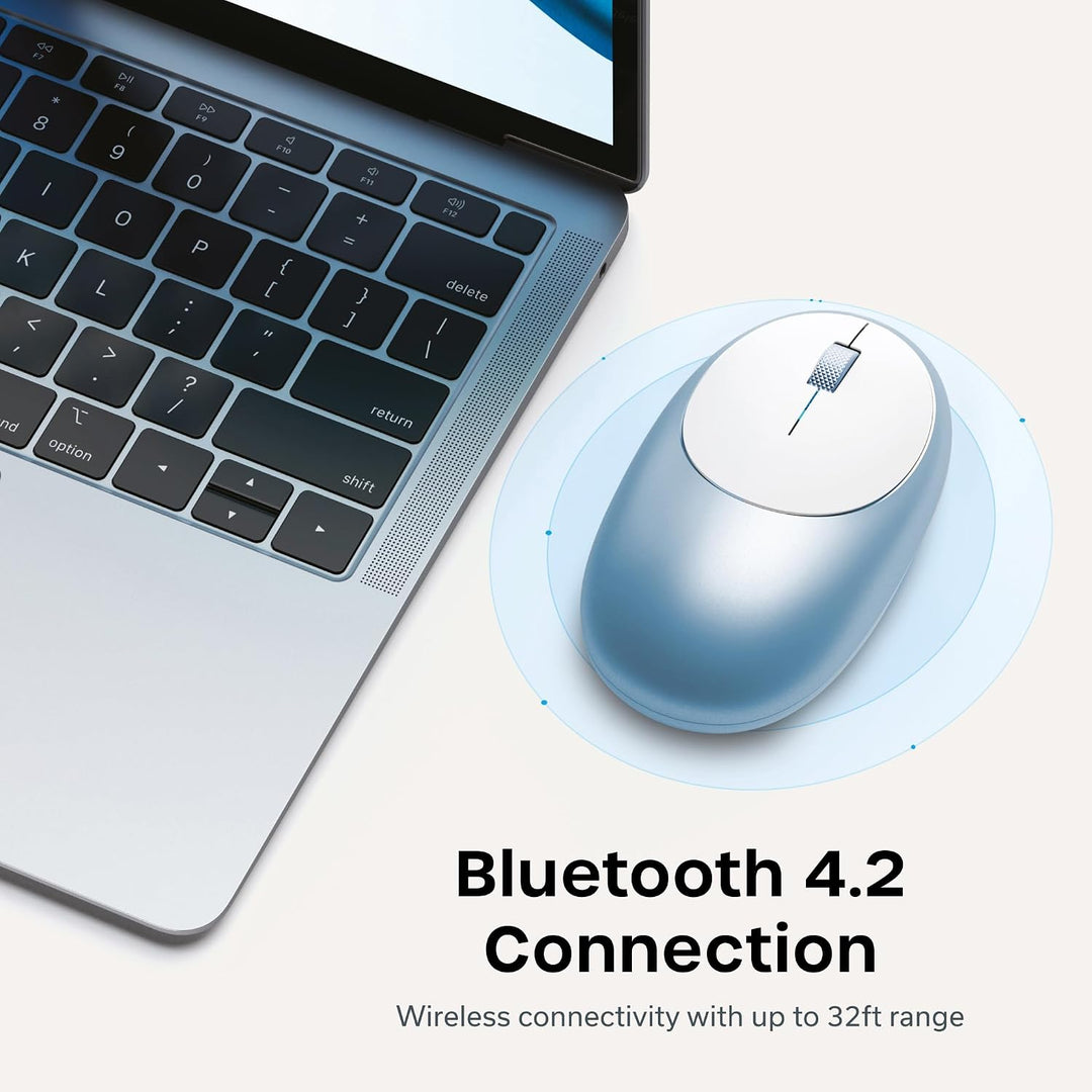 Satechi M1 - Mouse inalámbrico Bluetooth, recargable USB-C, compact...