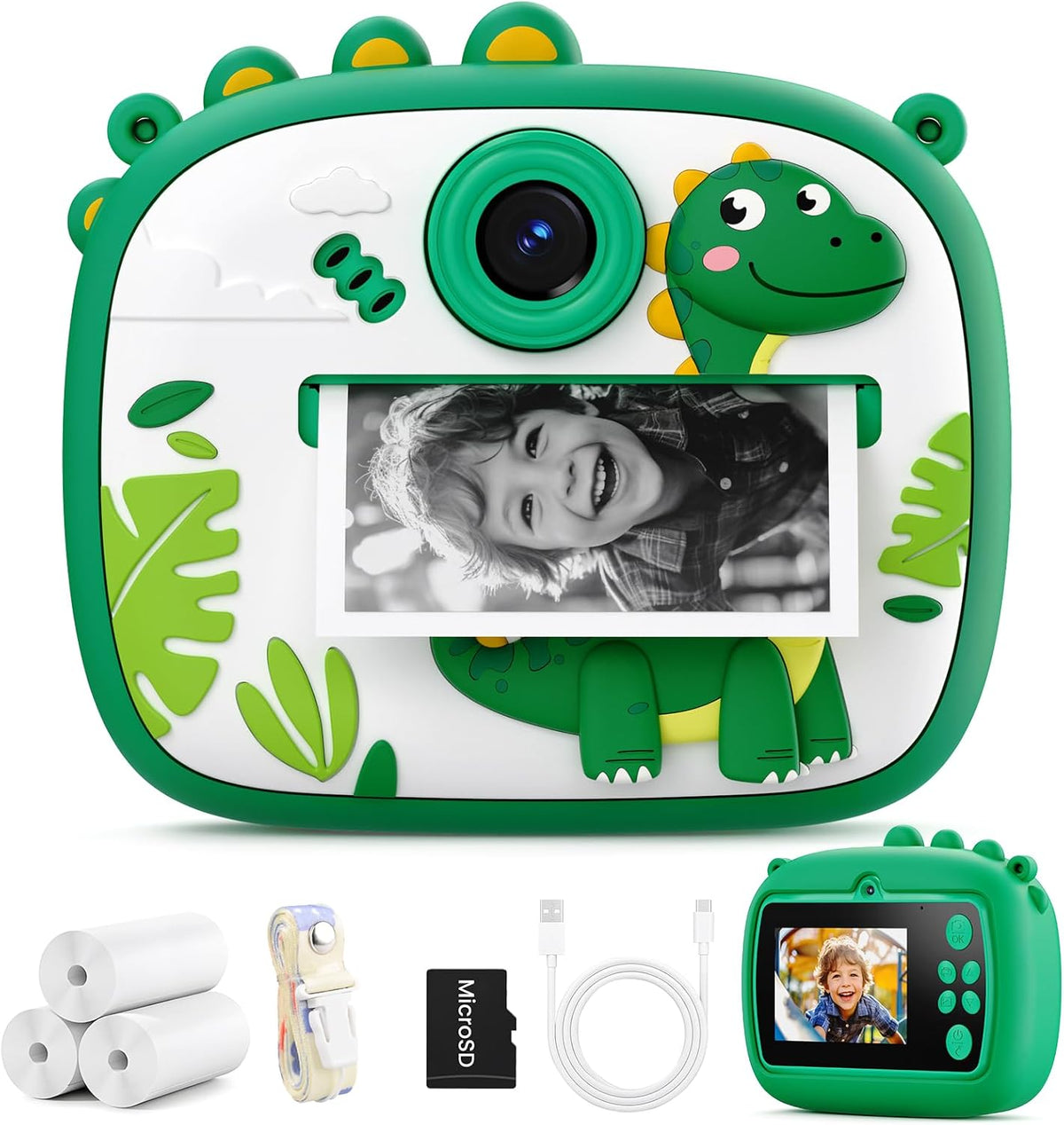 YOZISS - Cámara digital para niños de 3 a 8 años, cámara de impresi...