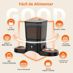 HoneyGuaridan Alimentador automático para gatos para 2 gatos, control de
