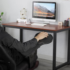 Alfombrilla de mouse ergonómica mejorada para silla, bandeja de mouse ajustable con cojín de muñeca, alfombrilla de mouse para brazo de silla, color negro