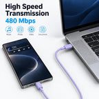 Cargador tipo C súper rápido para Samsung, cargador USB C de doble puerto