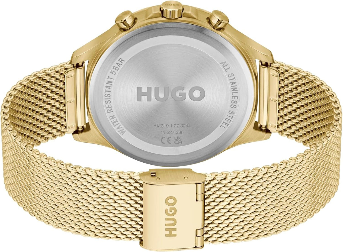 HUGO #Smash Multi Watch para hombre, caja de acero inoxidable, movimiento multifunción, diseño elegante y divertido, precisión de cuarzo, uso diario atrevido, regalo para él