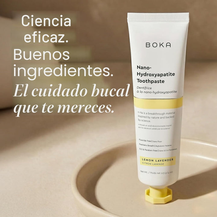 Boka Pasta de dientes sin flúor, pasta de dientes nano hidroxiapati...