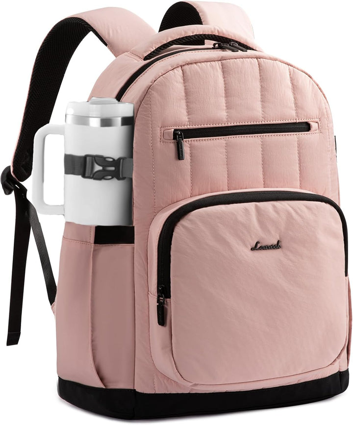 LOVEVOOK Mochila para laptop para mujer con bolsillo gigante para v...