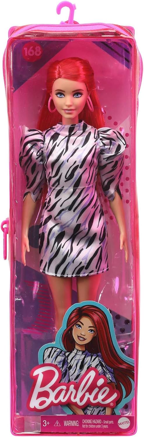 Barbie Fashionistas Doll #168 con busto más pequeño y pelo largo ro...