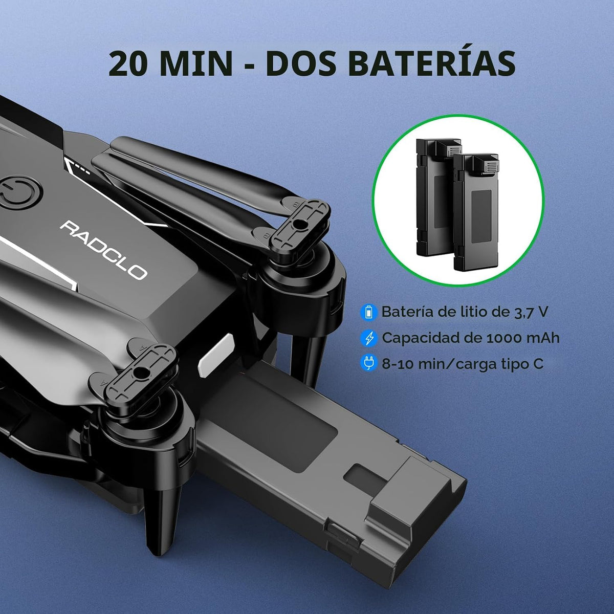 Drone con Camera, Screen en Controller Remote Control Quadcopter FPV Drone
