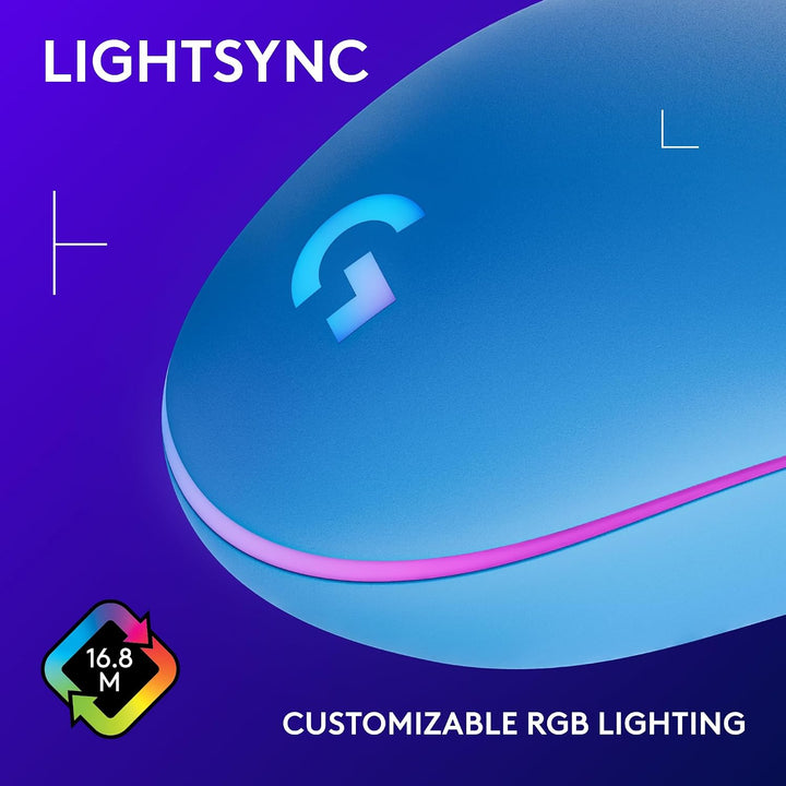 Logitech G203 - Mouse para juegos con cable, 8,000 DPI, efecto ópti...