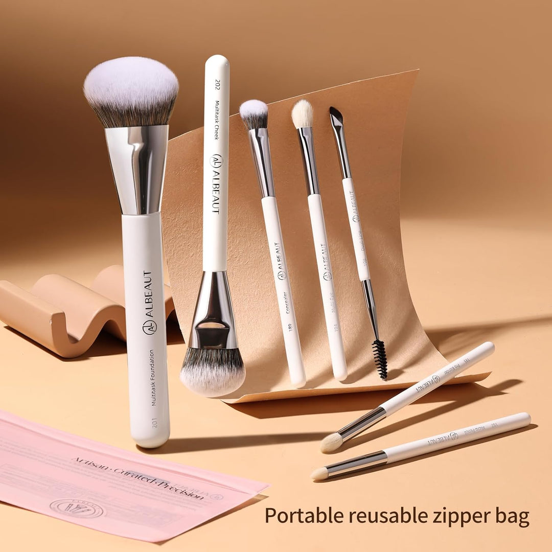Albeaut - Juego de brochas de maquillaje, 7 brochas para sombra de...
