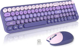 Combo de teclados inalámbricos y ratón, juego de teclado inalámbric...