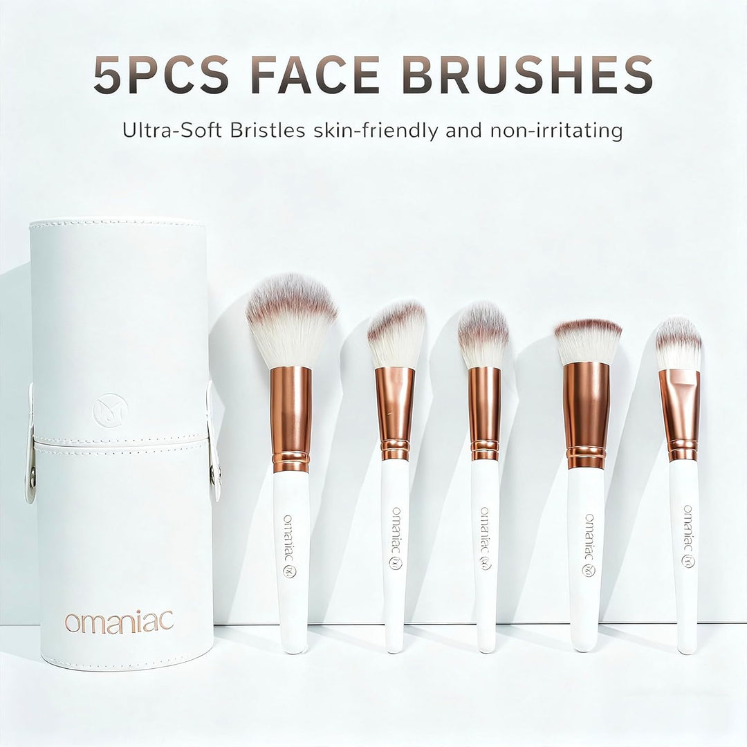 OMANIAC Juego de 20 brochas de maquillaje profesional \u2013 Base s...