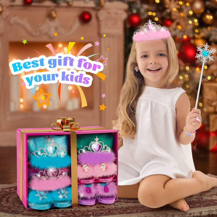 Juego de zapatos de vestir de princesa juguetes de vestir