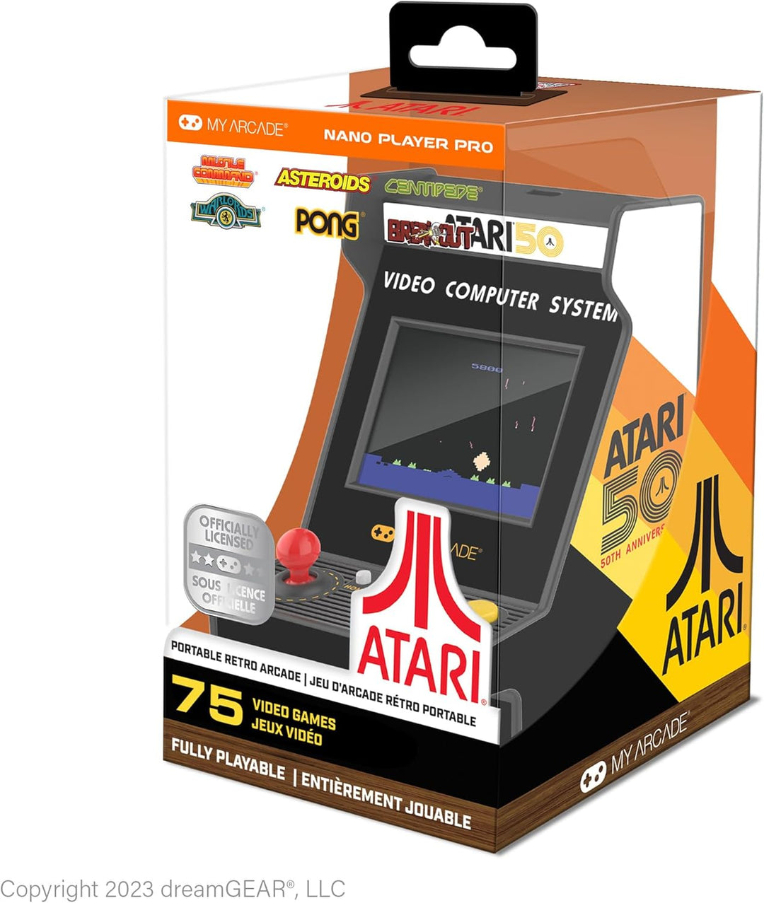 My Arcade Atari Nano Player Pro: 4.8" Retro Handheld Mini Arcad...