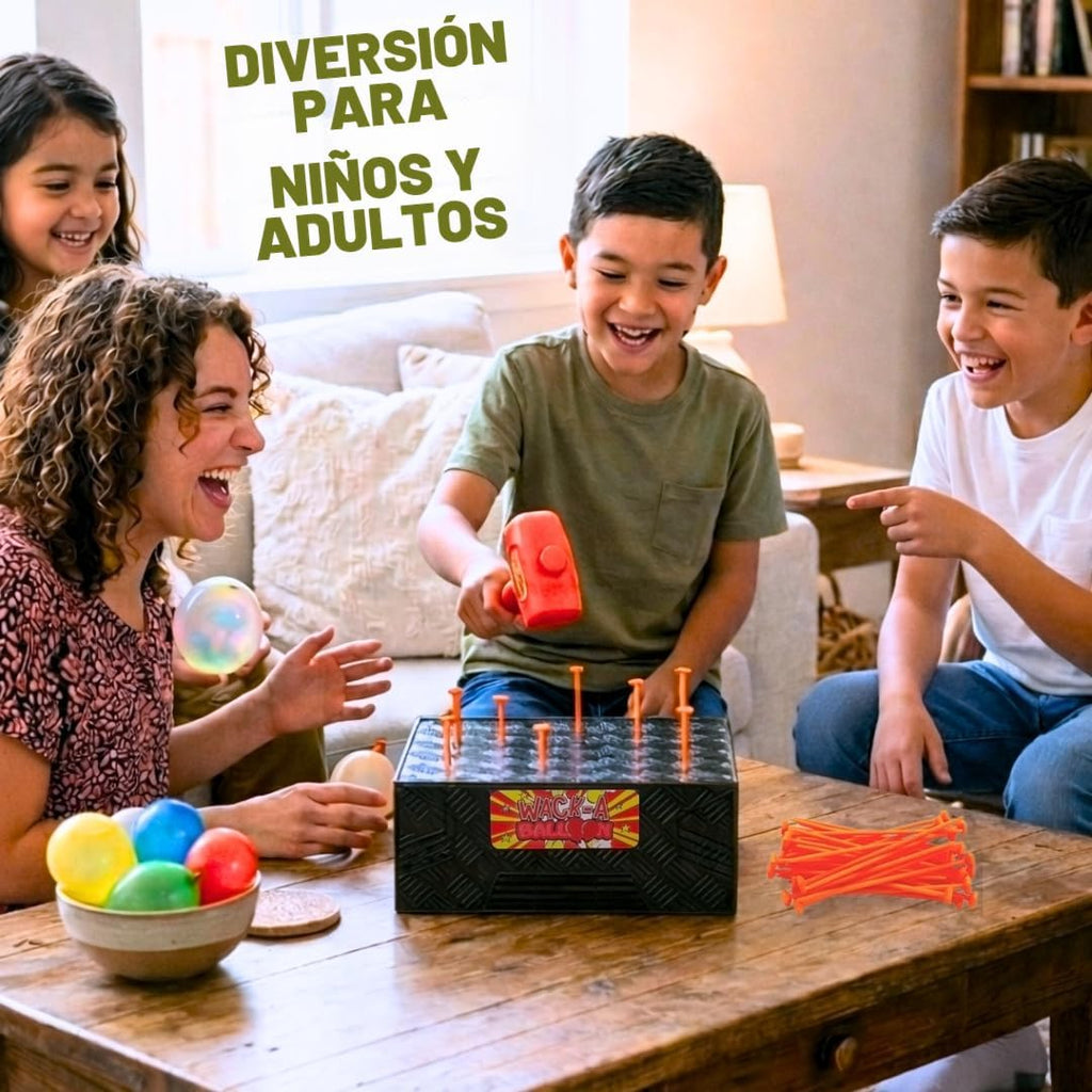 Wack A Balloon Pop Game para niños y familias, juego interactivo de mesa