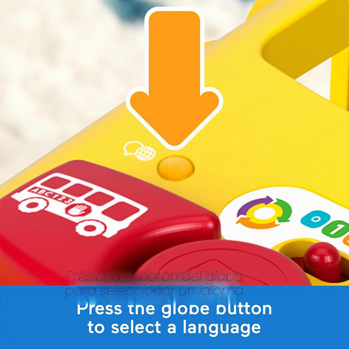 Fisher-Price Little People Autobús Escolar Grande Amarillo, Multilenguaje