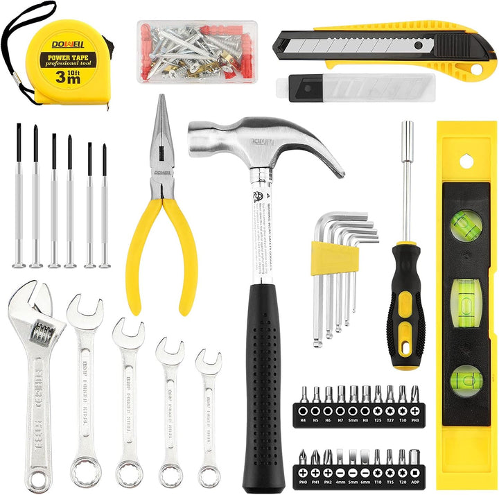 DOWELL Juego de herramientas de 90 piezas Kit de herramientas manua...