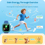 ENOMIR Reloj inteligente para niños de 3 a 12 años con cámara, podómetro, juegos, música, reloj inteligente para niños, rastreador de actividad física, audiolibros, control parental