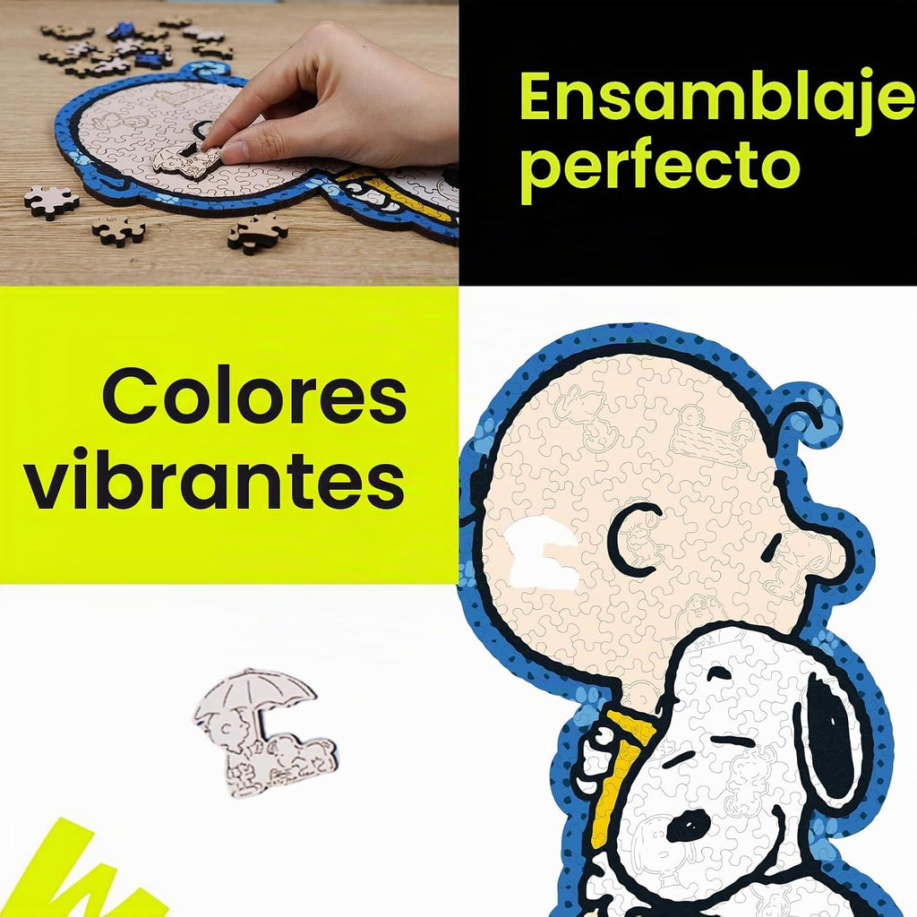 Rompecabezas de cacahuetes para adultos, regalos de Snoopy para mujeres y niños, 200 piezas
