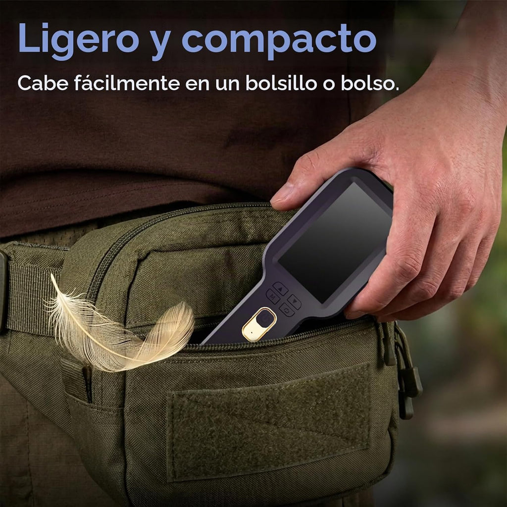Microscopio Digital Portátil 500X, Pantalla HD IPS de 3", Ranador de Monedas y Joyas