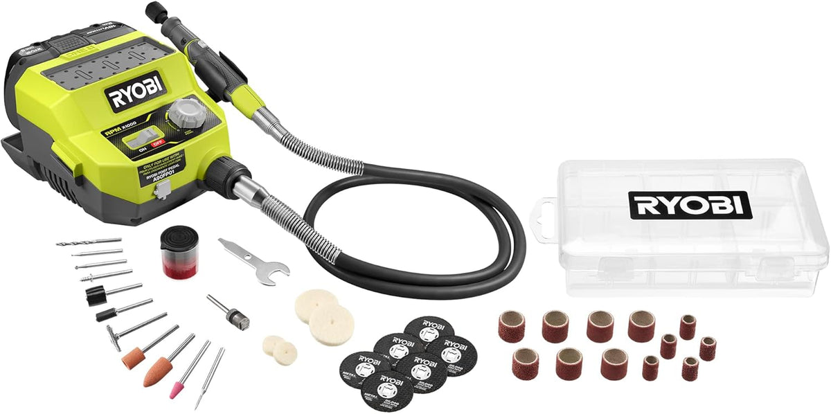 Ryobi KIT DE ESTACIÓN DE HERRAMIENTAS ROTATIVA ONE+ 18V - Batería y cargador incluidos