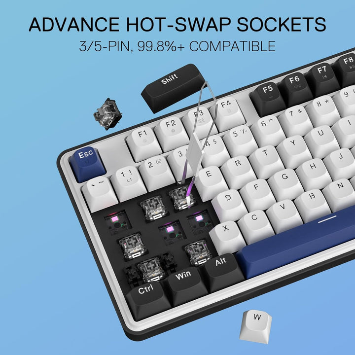 Redragon K689 - Teclado para juegos con cable y junta de goma RGB,...