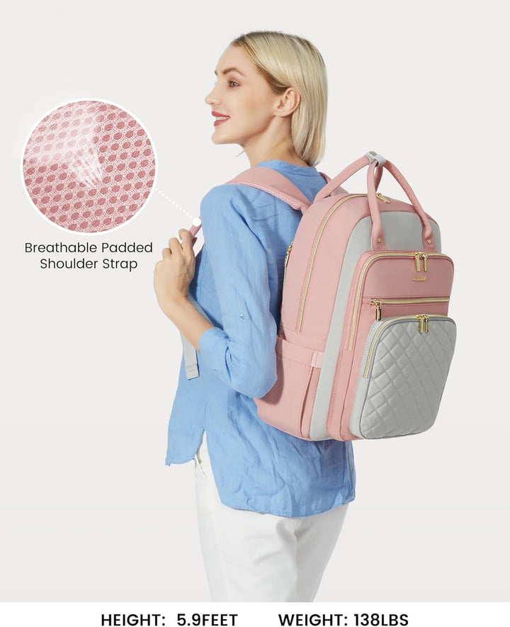 LOVEVOOK Mochila para computadora portátil para mujer, mochila para...
